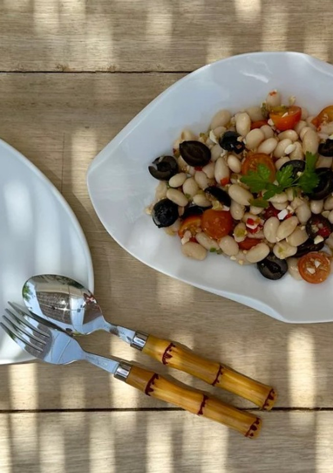 Una foto de Ensalada de pochas de verano