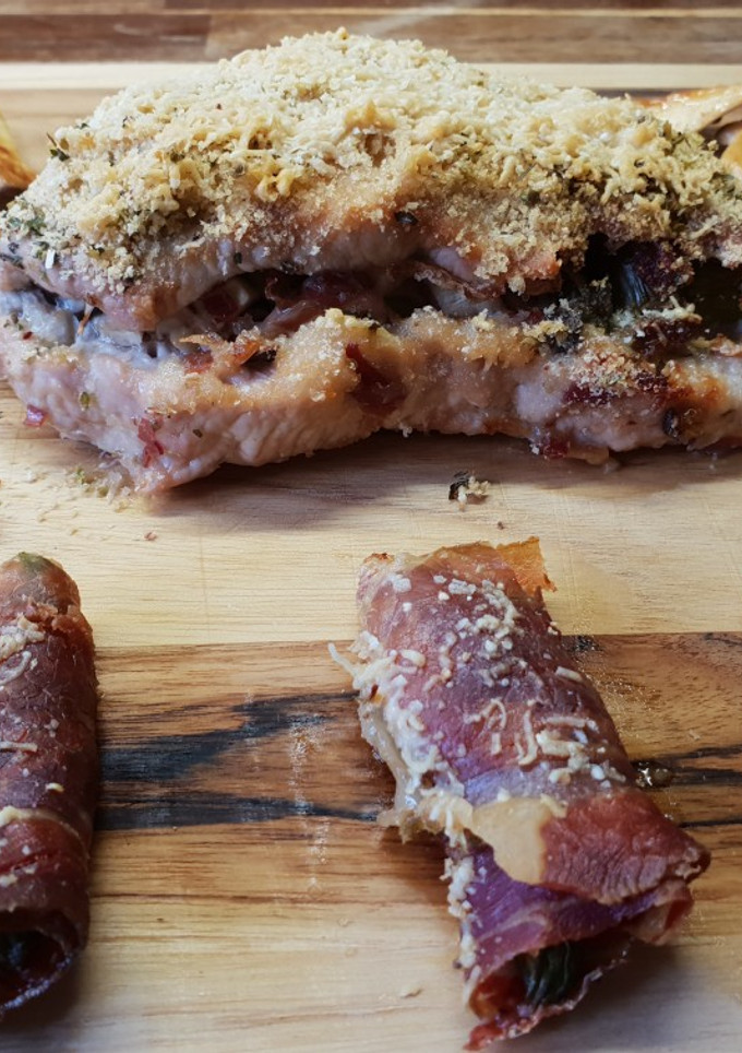 Una foto de Pechuga de pavo rellena sin gluten