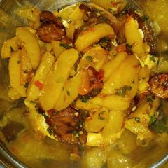 A picture of Irish with plantain.