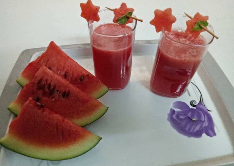 Watermelon Roohaafza drink