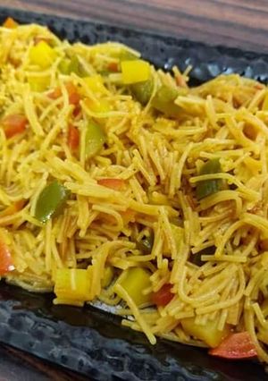 A picture of Vegetables Vermicelli upma.