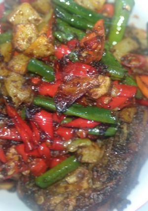 Foto resep Ayam goreng bumbu sambal hati