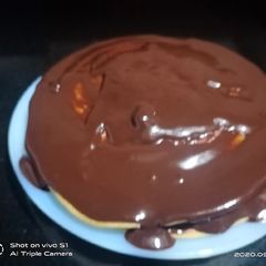 A picture of પેન કેક વિથ ચોકલેટ સોસ (Pancake with chocolate sauce Recipe In Gujarati).