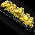 Coconut stuffed Mango Khandvi