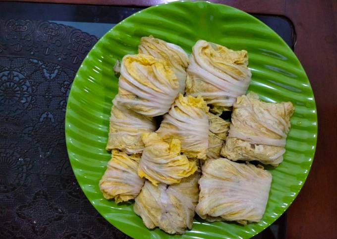 Resep Sawi Gulung Isi Ayam Oleh Bunda Rere Cookpad