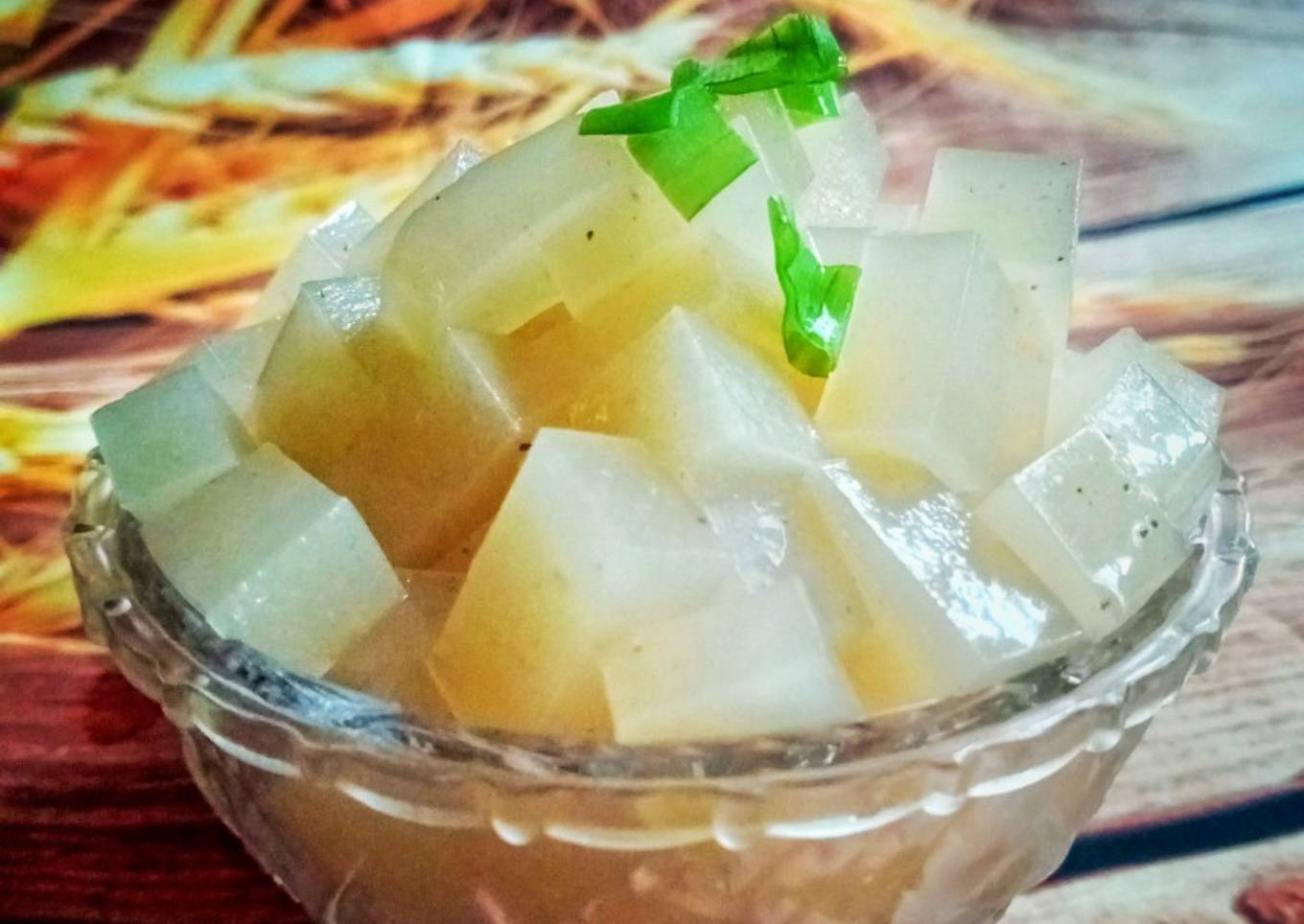 Kaldu Ayam Jelly Untuk Isian Dumpling