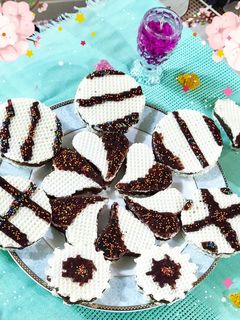 عکسی از دستور 🍫ویفر حلوا شکلاتی🍫