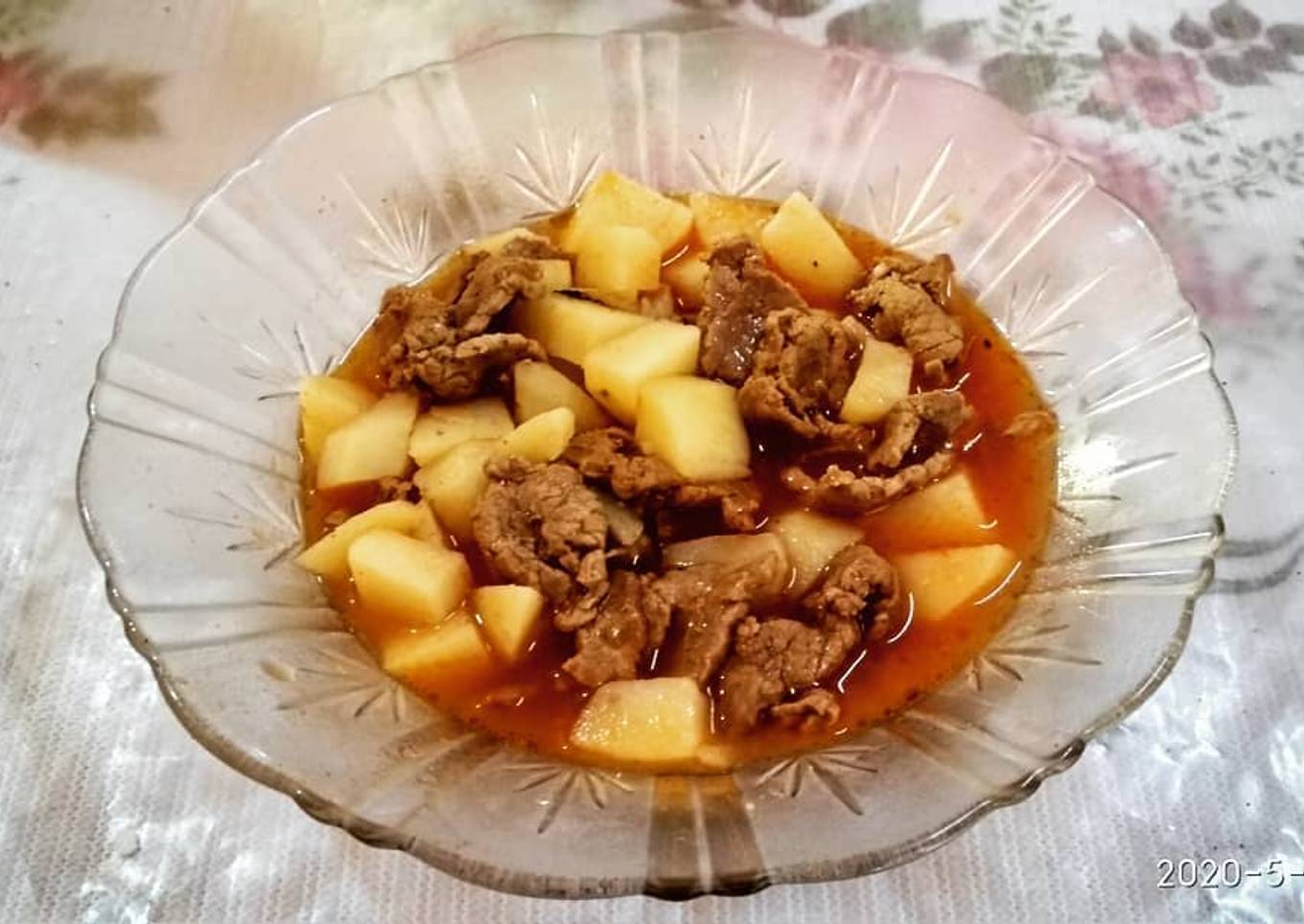 Bistec con papas