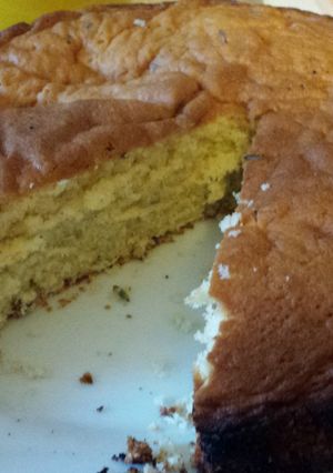 A picture of Healing Lavender Sponge cake.