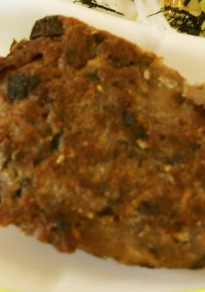 A picture of Pacific Saury & Yuzu Hamburger Patty.