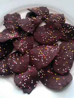 A picture of Vickys Chocolate-Coated Crisps / Potato Chips, GF DF EF SF NF.