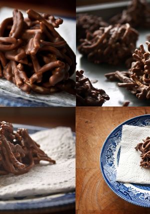 A picture of Chocolate Spiders..