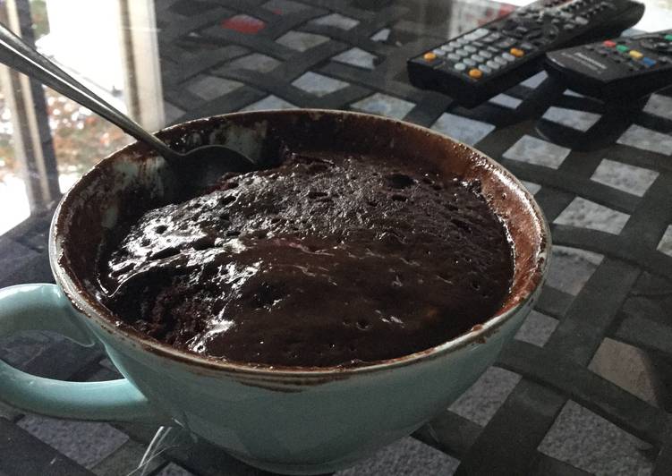 Easiest Way to Make Homemade Nutella Microwave Mud Cake