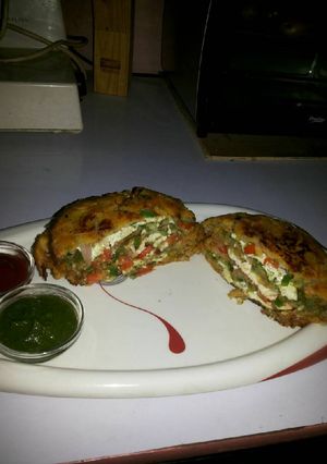 A picture of Hyderabadi paratha.