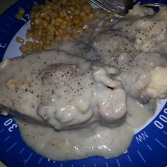 A picture of Don't feel like cooking, pork chops.