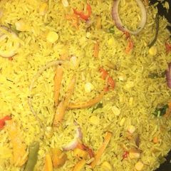 A picture of Simple fried rice.