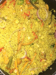 A picture of Simple fried rice.