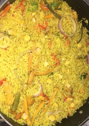 A picture of Simple fried rice.
