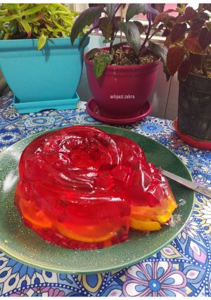 عکسی از دستور ژله انار