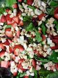 grilled chicken with raspberry acai vinaigrette salad