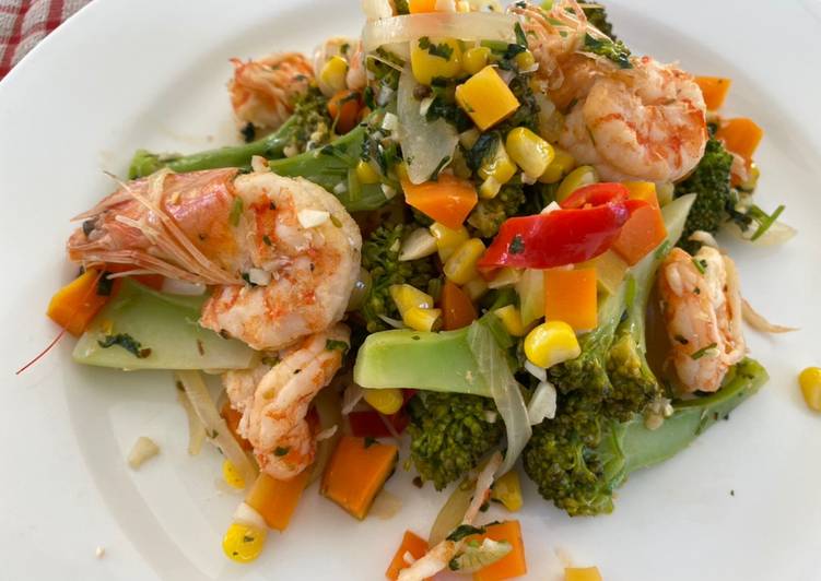 Langkah Mudah untuk meracik Shrimp and Broccoli Stir Fry | Tumis Udang Brokoli yang Enak Banget