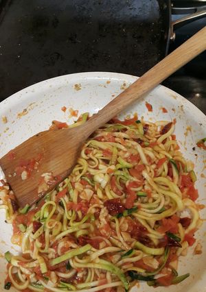 A picture of Easy Zucchini pasta.