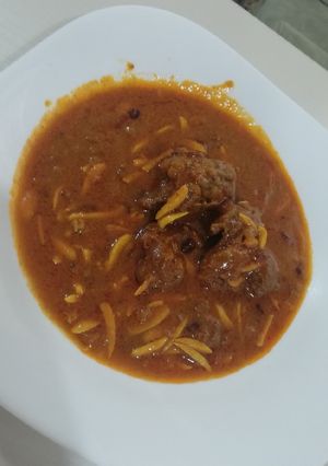 عکسی از دستور خورشت خلال بادام