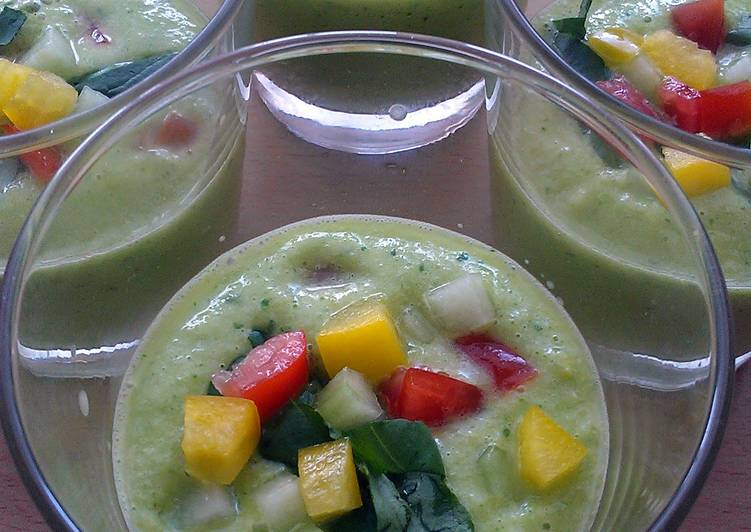 Easiest Way to Make Award-winning Vickys Green Gazpacho, GF DF EF SF NF