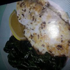 Broiled tilapia parmesan A picture of Broiled tilapia parmesan.