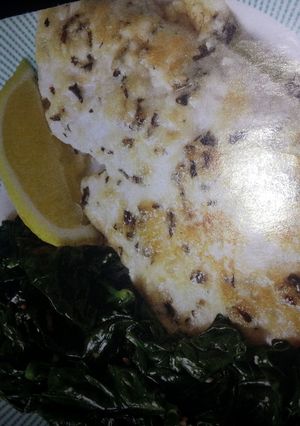 A picture of Broiled tilapia parmesan.