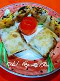 Four-Color Vegetarian Spring Rolls