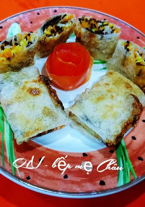 Hình của món Chả ram chay tứ sắc.