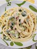 Bucatini con zucchine e pancetta