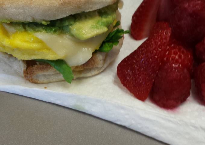Green Goddess breakfast sandwich