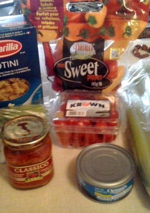 A picture of Courtenay's Pasta Salad.