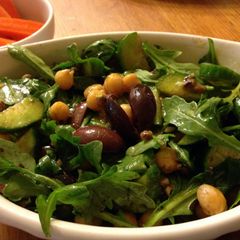 A picture of Arugula, Anchovies and Chickpea Salad.