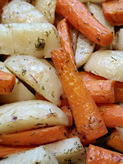 A picture of Oven Roasted Vegetables.