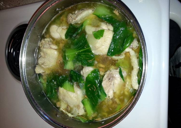 How to Make Ultimate chicken bok choy courtesy of my aunt.