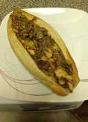 Super Cheesie Steak Chicken Cheesesteak With Mushrooms