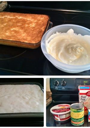 A picture of Pineapple dream cake.