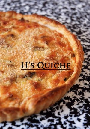 A picture of Bacon and Spinach Quiche.