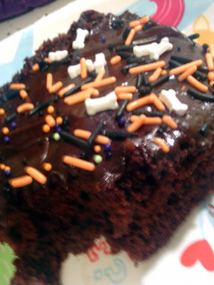 A picture of Sweet & Moist Devils Food Cake.