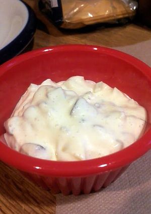 A picture of CopyCat McDonalds Tartar Sauce.