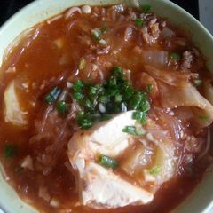 A picture of Kimchi soup.