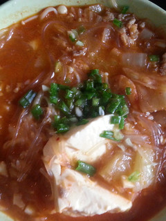 A picture of Kimchi soup.