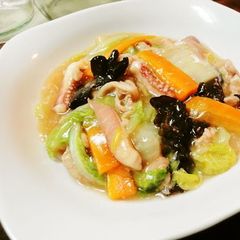 A picture of Chop Suey with Shio-Koji.