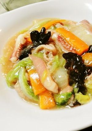 A picture of Chop Suey with Shio-Koji.