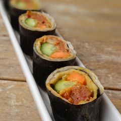 A picture of LG's Tortilla Sushi.