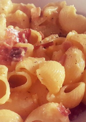 A picture of Speck Carbonara.