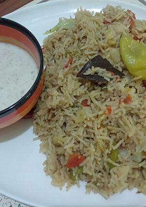 A picture of Mix Vegetables Rice.